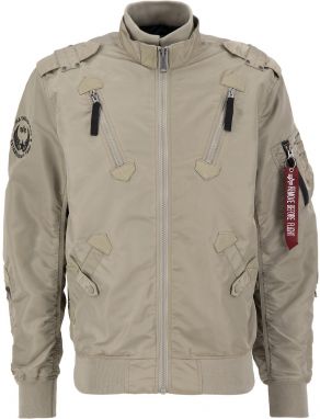 ALPHA INDUSTRIES Prechodná bunda 'Falcon II'  piesková / červená / čierna