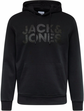 JACK & JONES Mikina  čierna