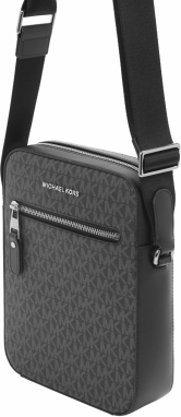 Michael Kors Taška cez rameno  svetlosivá / čierna