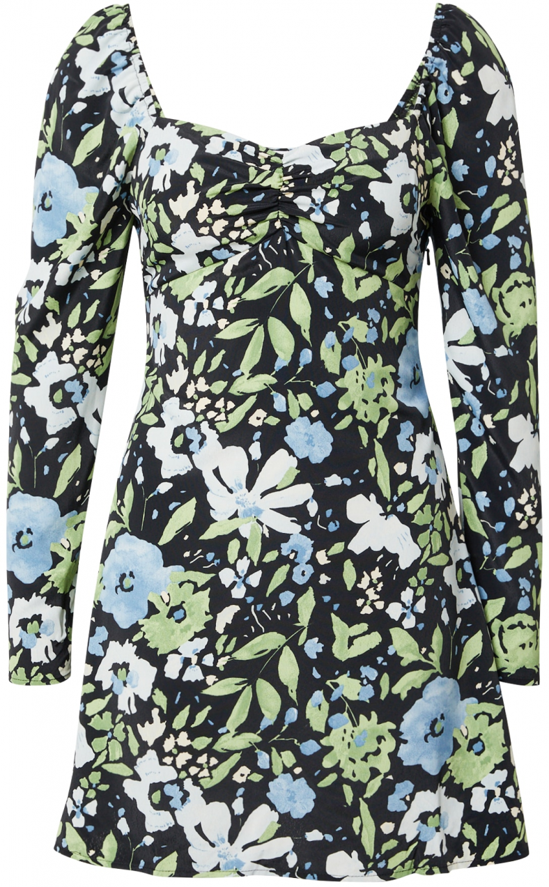 TOPSHOP Šaty  svetlomodrá / svetlozelená / čierna / biela