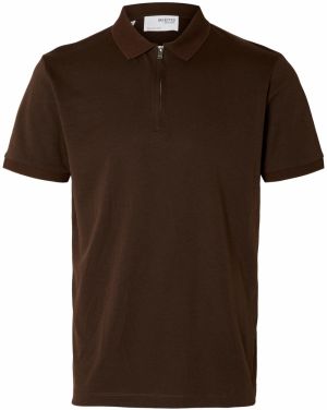 SELECTED HOMME Tričko 'Fave'  čokoládová