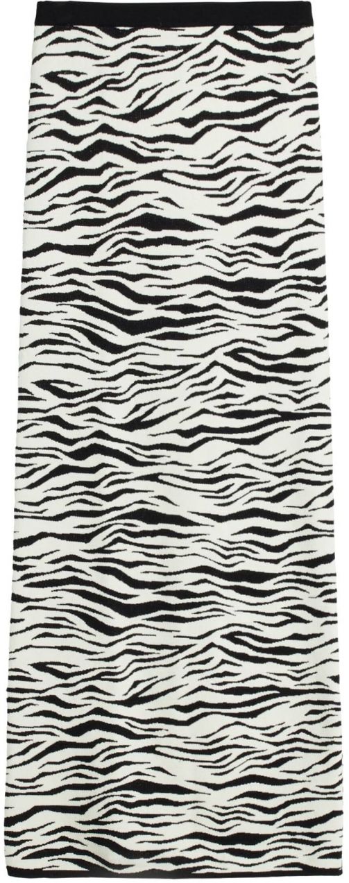 Bershka Sukňa  čierna / biela