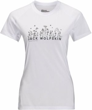 JACK WOLFSKIN Tričko  čierna / biela