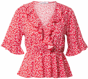 ABOUT YOU Tričko 'Tabea'  červená / biela