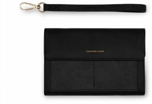 Kapten & Son Listová kabelka 'Clutch Wallet Versailles All Black'  čierna