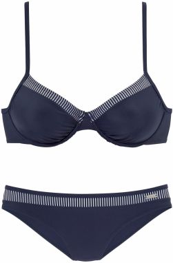LASCANA Bikiny  námornícka modrá / biela