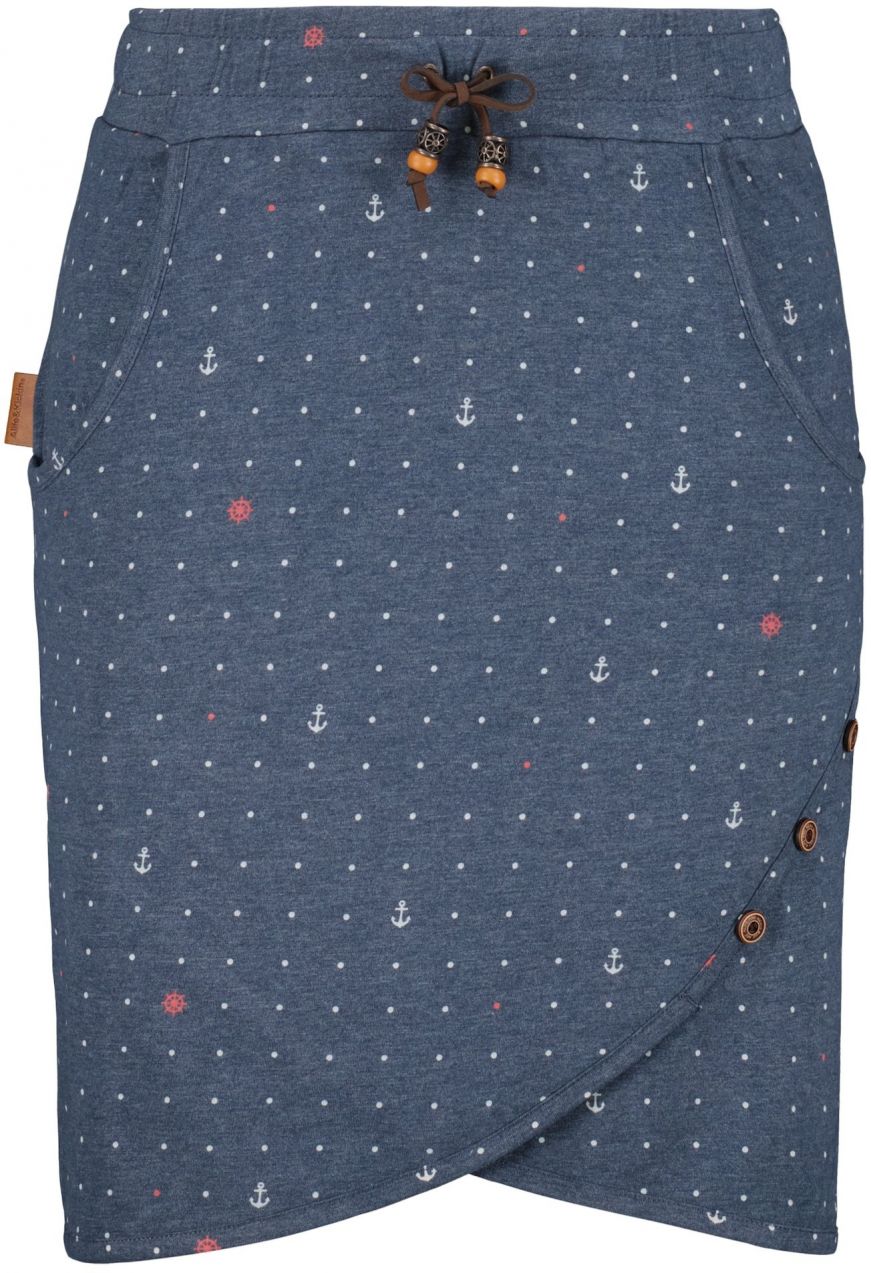 Alife and Kickin Sukňa 'LucyAK'  námornícka modrá / ružová / biela