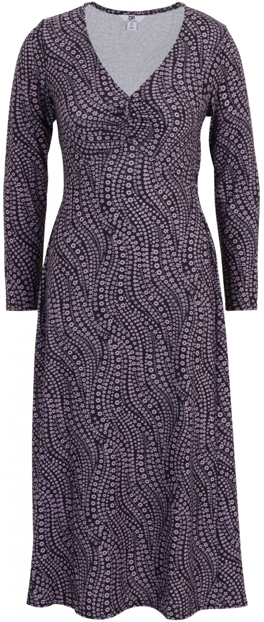 Dorothy Perkins Petite Šaty  svetlofialová / čierna