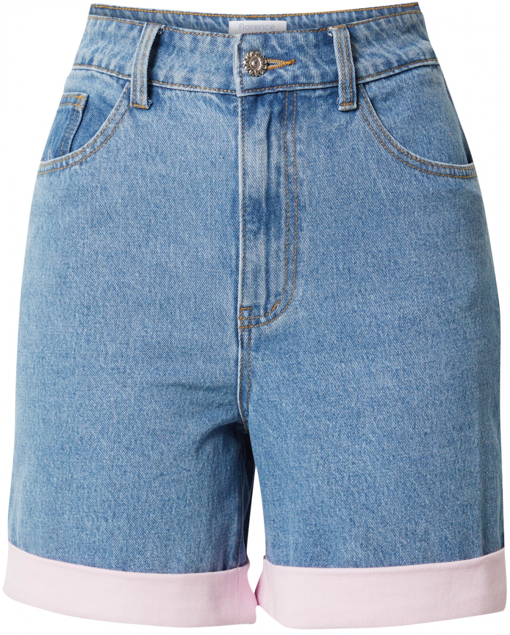 florence by mills exclusive for ABOUT YOU Džínsy 'Laundry Day'  modrá denim / ružová