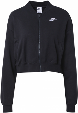 Nike Sportswear Tepláková bunda  čierna / biela