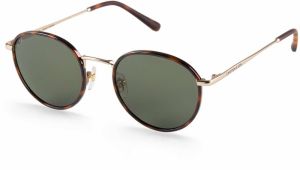 Kapten & Son Slnečné okuliare 'London Gold Tortoise Green'  hnedá / zlatá / zelená
