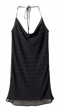 MANGO Šaty  čierna / strieborná