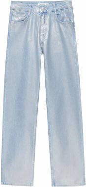 Pull&Bear Džínsy  modrá denim / strieborná