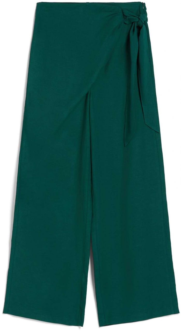 Bershka Nohavice  smaragdová