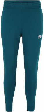 Nike Sportswear Nohavice  petrolejová / biela
