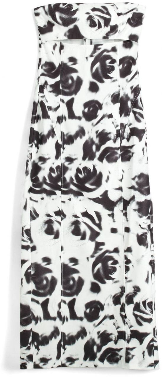 Bershka Šaty  antracitová / čierna / prírodná biela