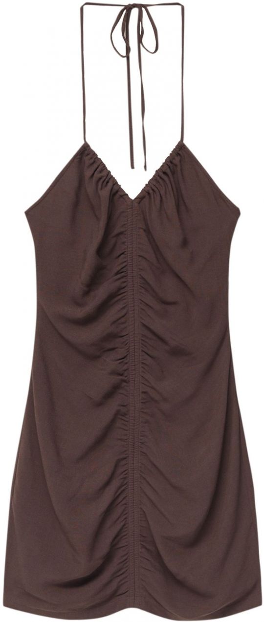 Pull&Bear Letné šaty  čokoládová