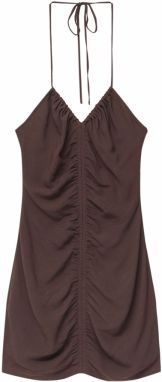 Pull&Bear Letné šaty  čokoládová