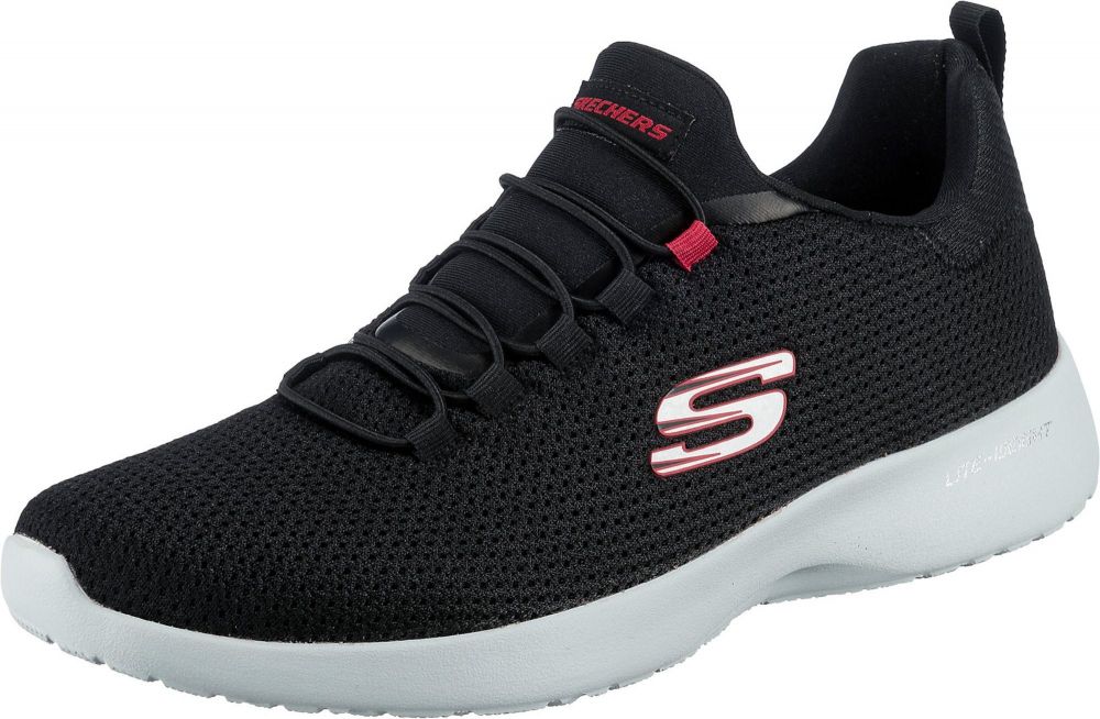 SKECHERS Nízke tenisky 'Dynamight'  červená / čierna / biela