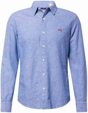 LEVI'S ® Košeľa 'Battery'  modrá melírovaná / červená