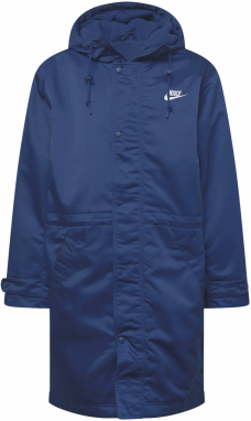 Nike Sportswear Prechodná parka  námornícka modrá / biela