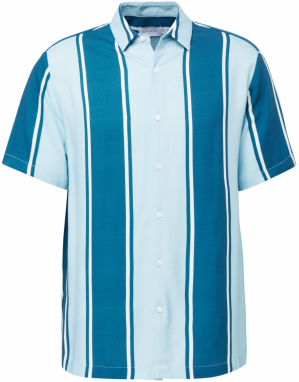TOPMAN Košeľa  svetlomodrá / petrolejová