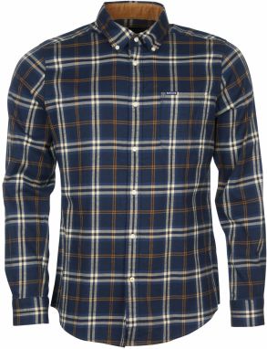 Barbour Košeľa  béžová / námornícka modrá / šafránová