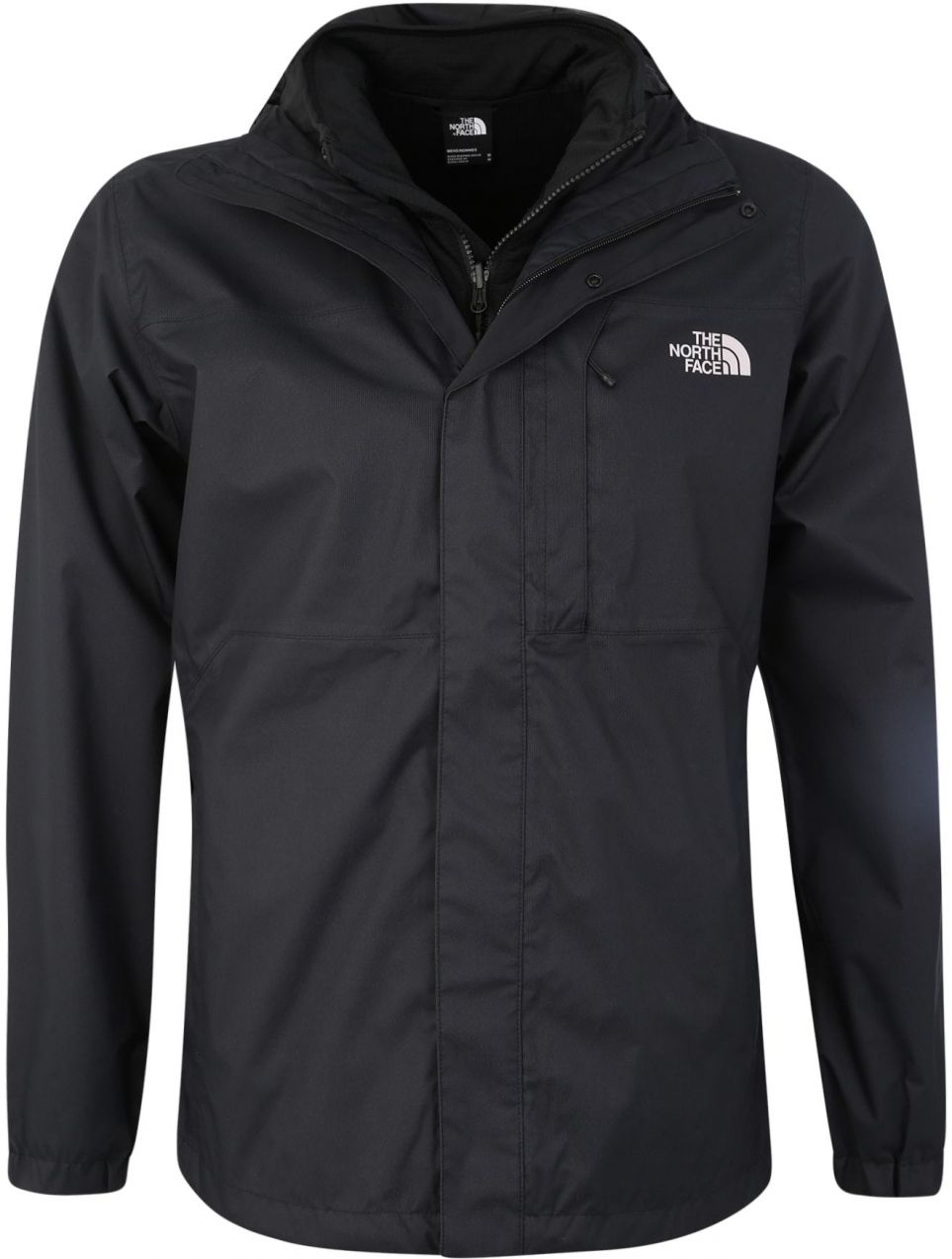 THE NORTH FACE Outdoorová bunda 'Quest'  čierna / biela
