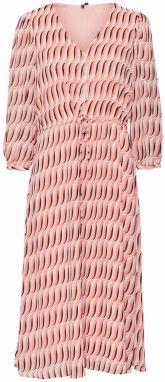 VERO MODA Košeľové šaty 'Pomy'  ružová / staroružová / čierna / biela