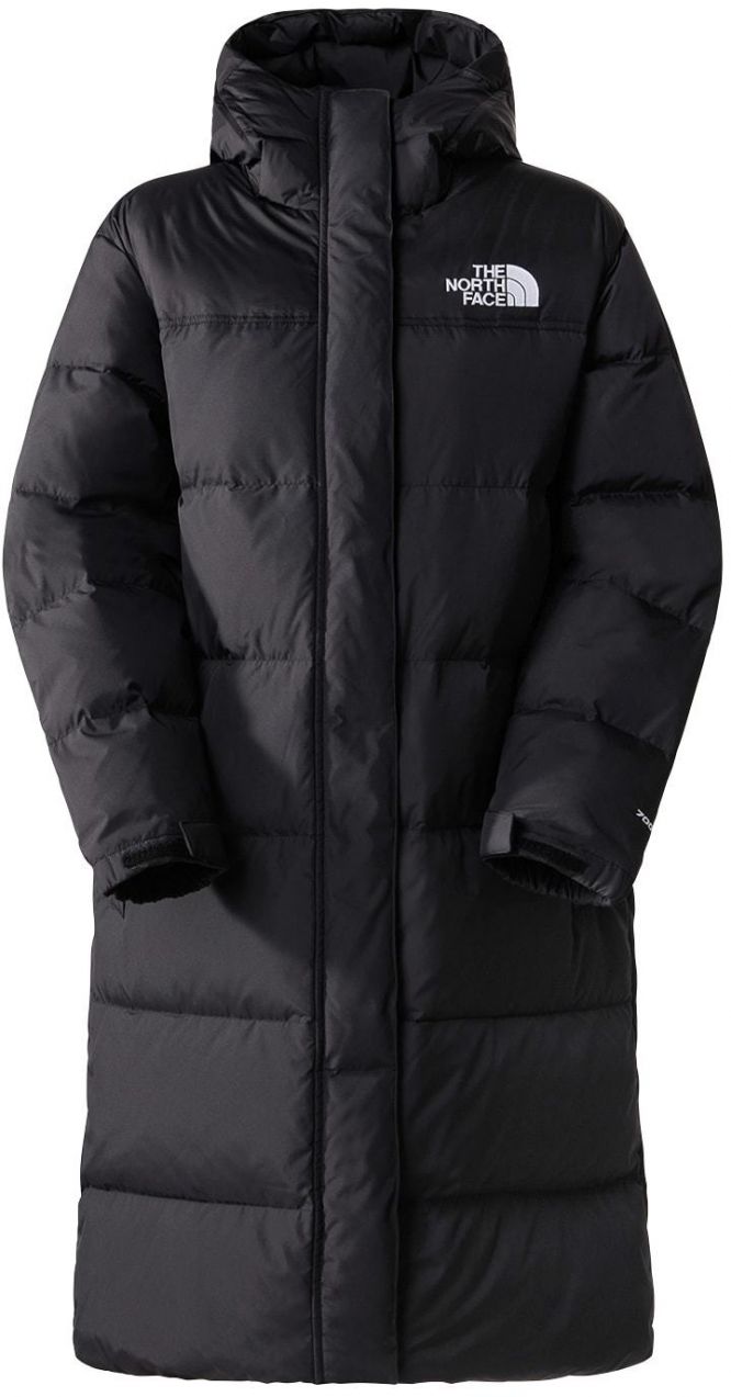 THE NORTH FACE Zimný kabát 'Nuptse'  čierna / biela