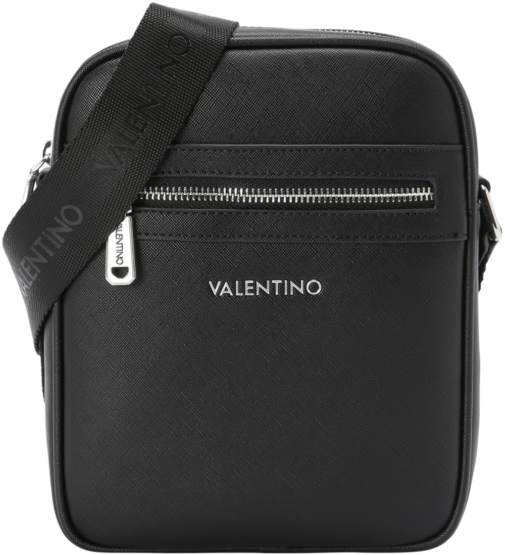 VALENTINO Taška cez rameno 'Marnier'  čierna / strieborná