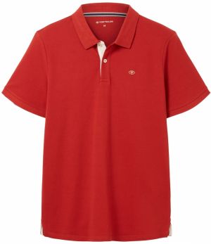 TOM TAILOR Tričko  červená / biela