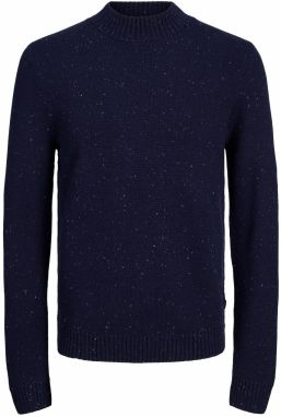 JACK & JONES Sveter 'BLANOLAN'  námornícka modrá / biela