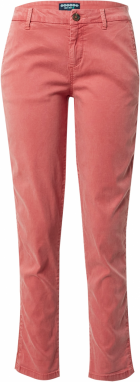 BONOBO Chino nohavice  pastelovo červená