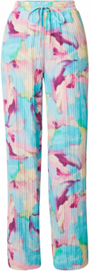 VILA Nohavice 'CLARA MILLY'  trstinová / nefritová / tmavofialová / ružová