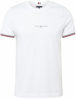TOMMY HILFIGER Tričko  námornícka modrá / červená / biela