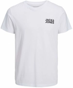 JACK & JONES Tričko  čierna / biela