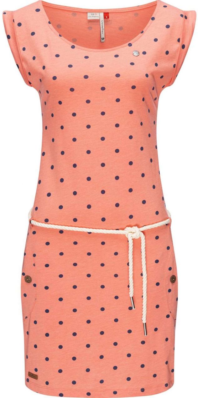 Ragwear Letné šaty 'TAG DOTS'  námornícka modrá / koralová