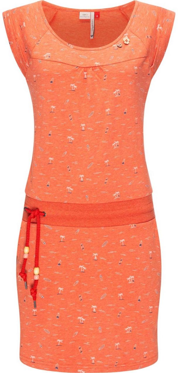 Ragwear Letné šaty 'Penelope'  tmavomodrá / oranžová / biela