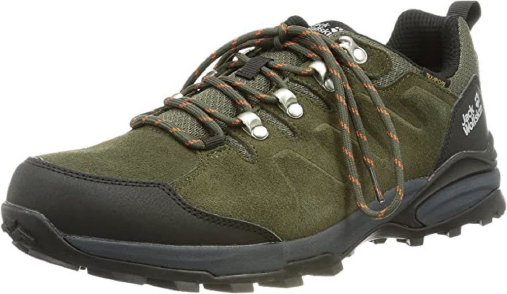 JACK WOLFSKIN Poltopánky 'Refugio'  olivová / čierna / biela