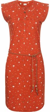 Ragwear Letné šaty 'Zofka'  hrdzavohnedá / brokátová / zlatá žltá / biela