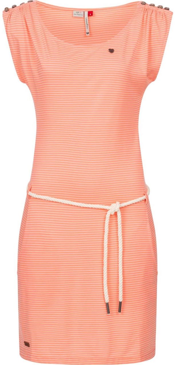 Ragwear Letné šaty 'Chego'  hnedá / koralová / biela