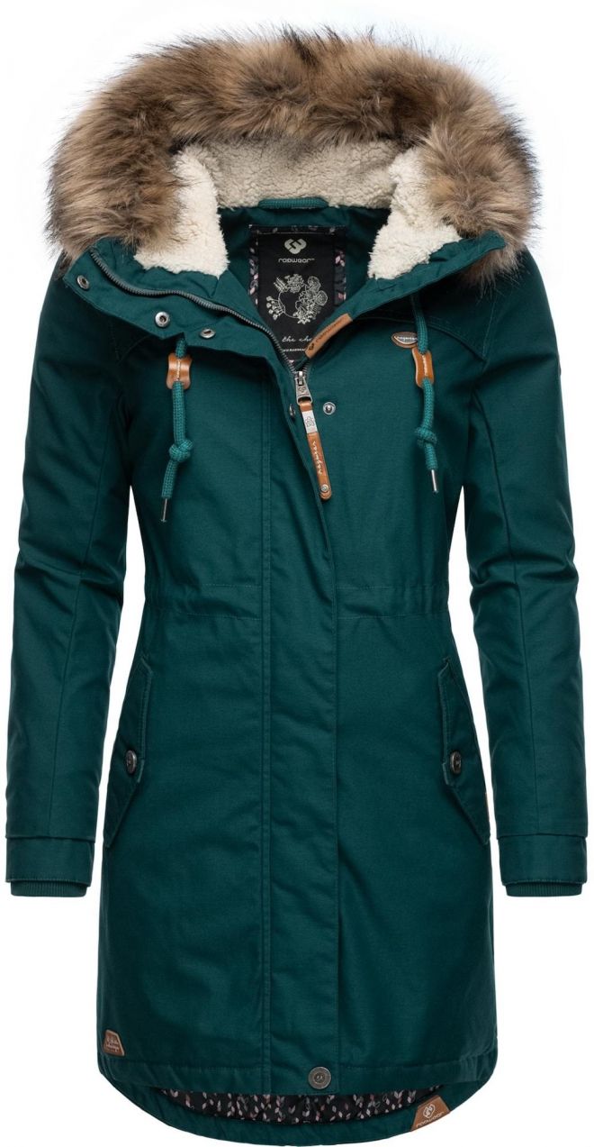 Ragwear Zimná parka 'Tawny'  tmavozelená