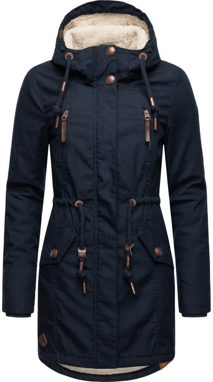 Ragwear Zimná parka 'Elsie'  modrá / námornícka modrá / biela