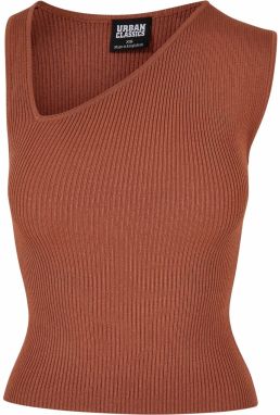 Urban Classics Vyšívaný top  hrdzavo červená