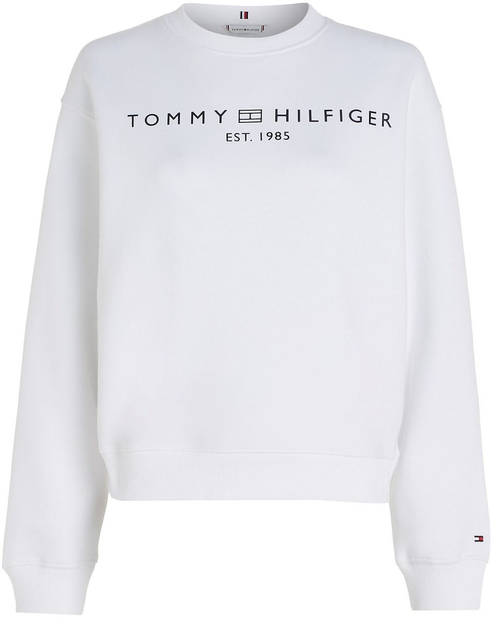 TOMMY HILFIGER Mikina  čierna / biela