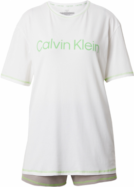 Calvin Klein Underwear Kraťasy  sivá / zelená / biela