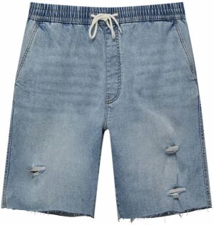 Pull&Bear Nohavice  modrá denim