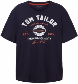 TOM TAILOR Men + Tričko  námornícka modrá / červená / biela