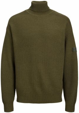 JACK & JONES Sveter 'SURFACE'  olivová